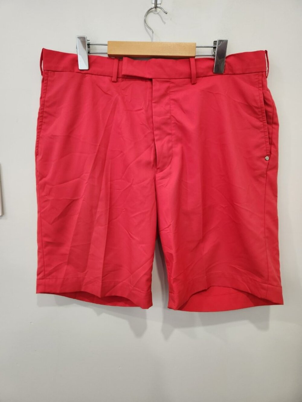 Ralph Lauren RLX Shorts Mens 36 Red Performance Golf Stretch Chino Casual